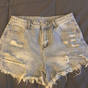Denim shorts